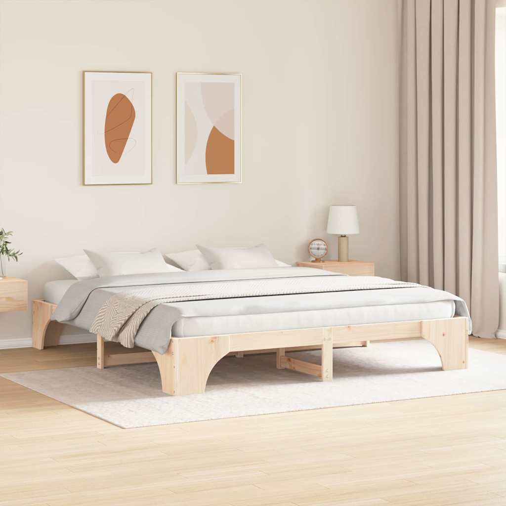 Struttura del letto Naturale 180 x 200 cm Pino massello | homemem39