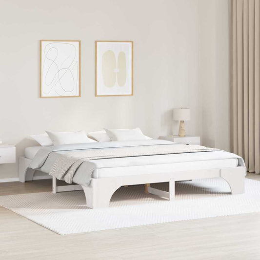 Struttura del letto Bianco 180 x 200 cm Pino massello | homemem39