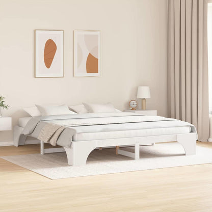 Struttura del letto Bianco 180 x 200 cm Pino massello | homemem39
