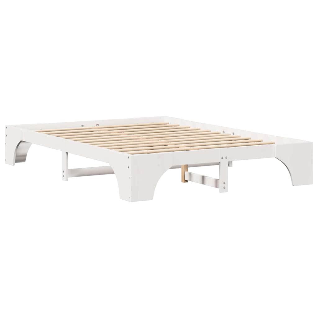 Struttura del letto Bianco 160 x 200 cm Pino massello | homemem39