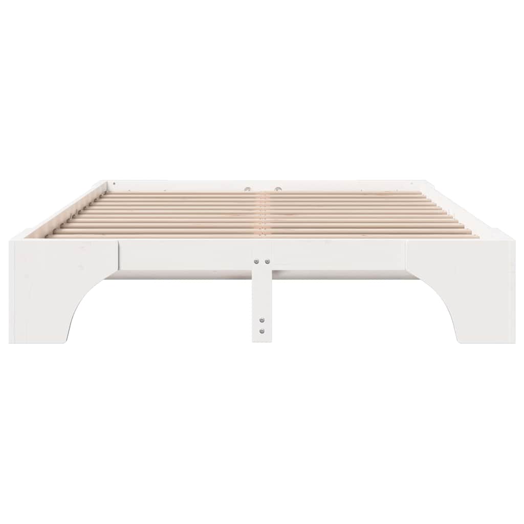 Struttura del letto Bianco 160 x 200 cm Pino massello | homemem39