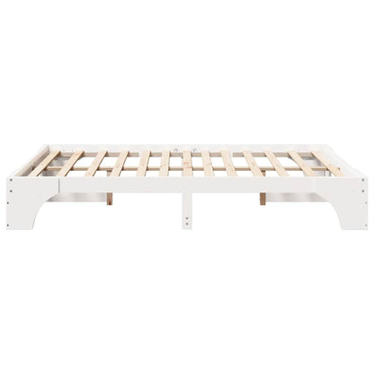 Struttura del letto Bianco 160 x 200 cm Pino massello | homemem39