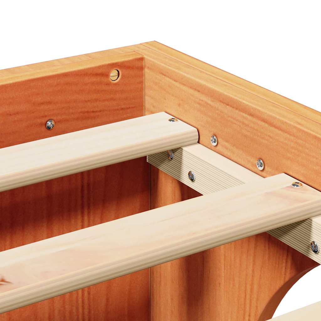Struttura del letto Marrone cerato 160 x 200 cm Pino massello | homemem39