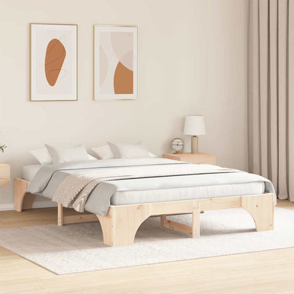 Struttura del letto Naturale 150 x 200 cm Pino massello | homemem39