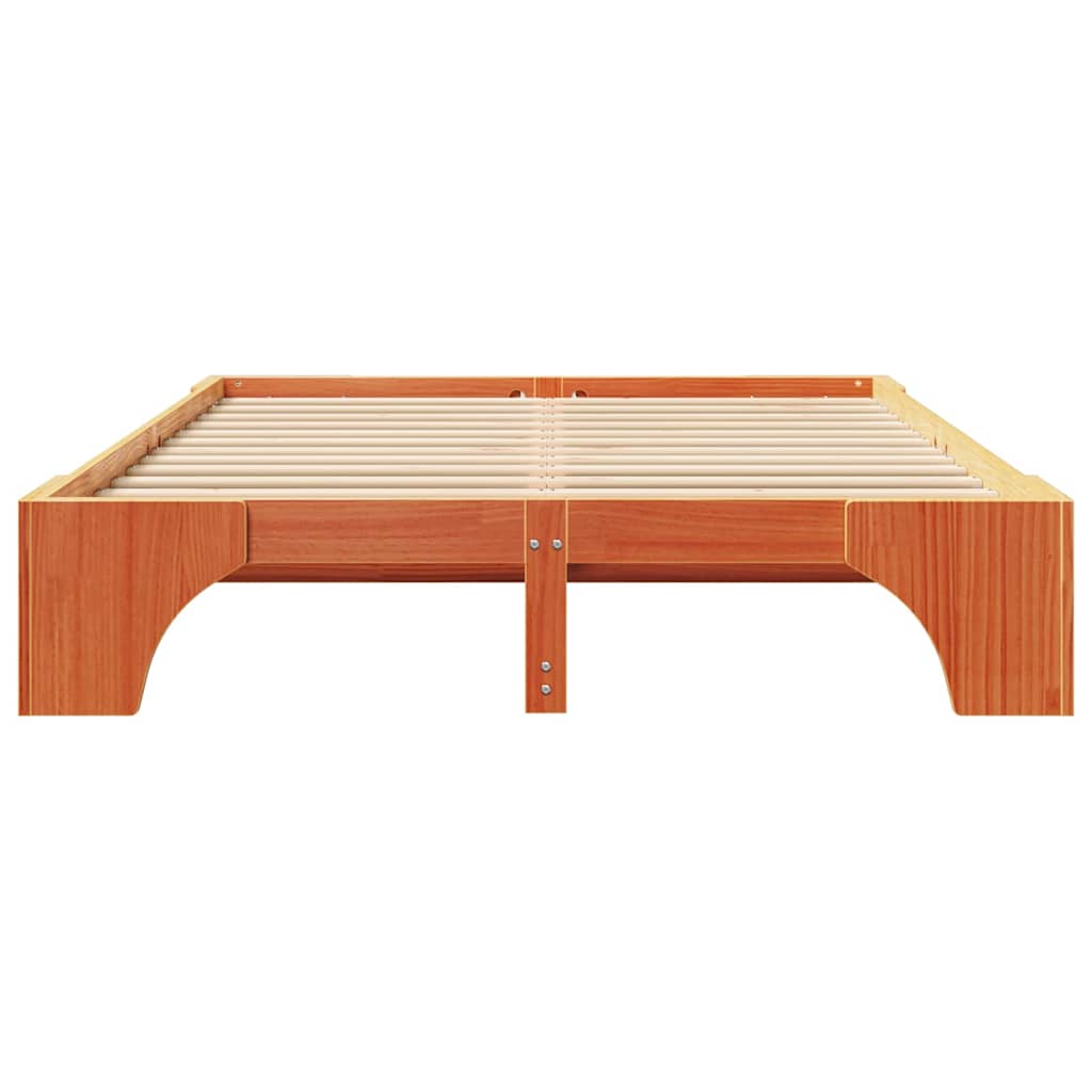 Struttura del letto Marrone cerato 150 x 200 cm Pino massello | homemem39