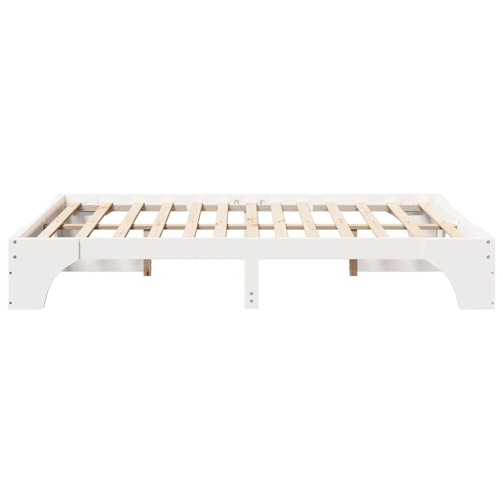 Struttura del letto Bianco 140 x 200 cm Pino massello | homemem39