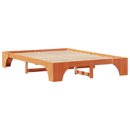 Struttura del letto Marrone cerato 140 x 200 cm Pino massello