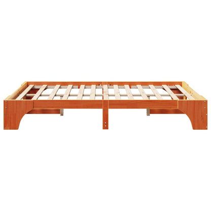 Struttura del letto Marrone cerato 140 x 200 cm Pino massello | homemem39
