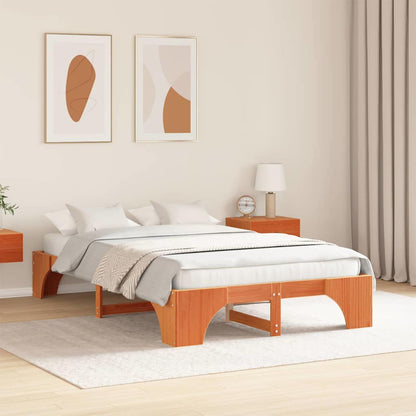 Struttura del letto Marrone cerato 120 x 200 cm Pino massello | homemem39