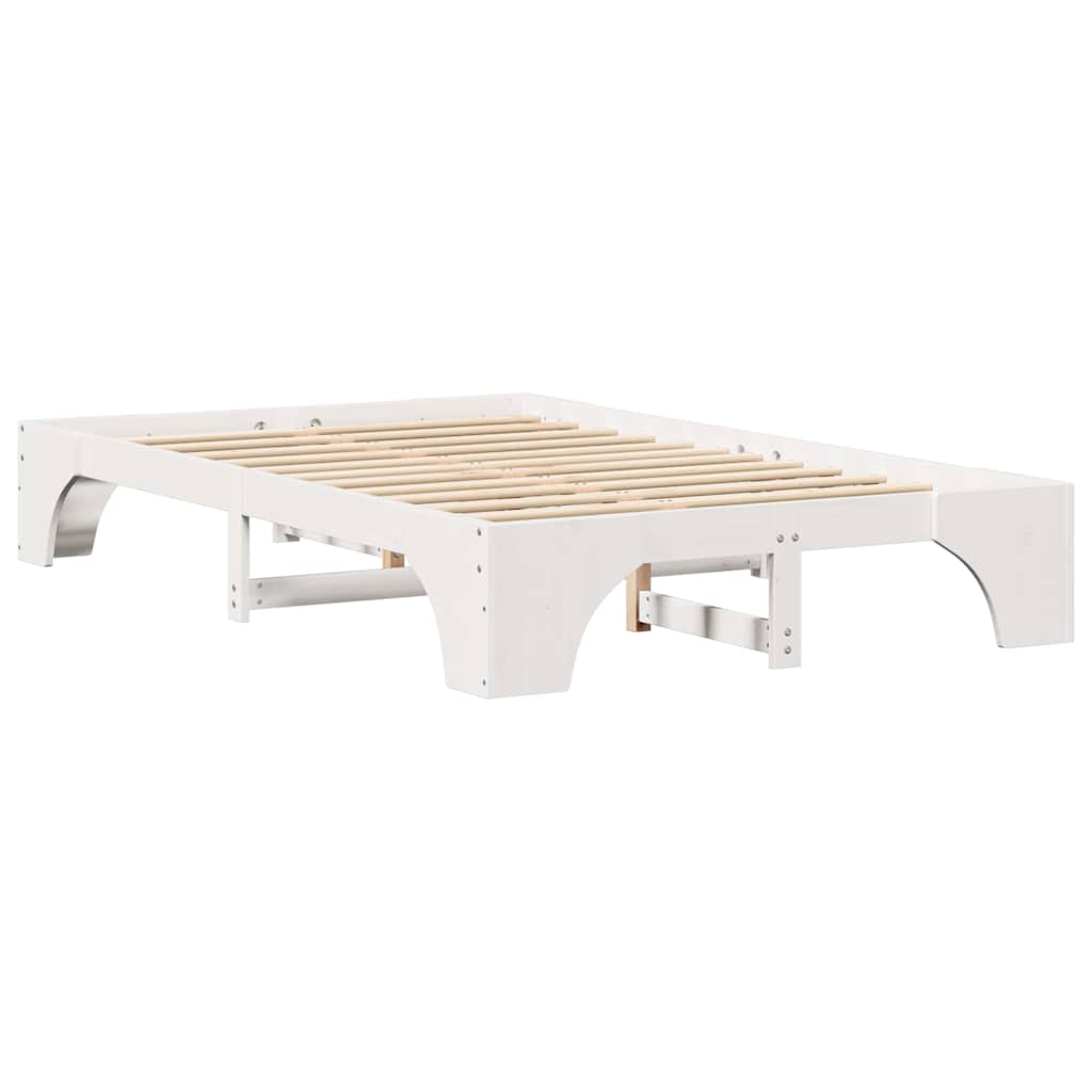 Struttura del letto Bianco 140 x 190 cm Pino massello | homemem39