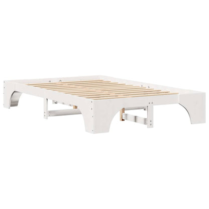 Struttura del letto Bianco 135 x 190 cm Pino massello | homemem39