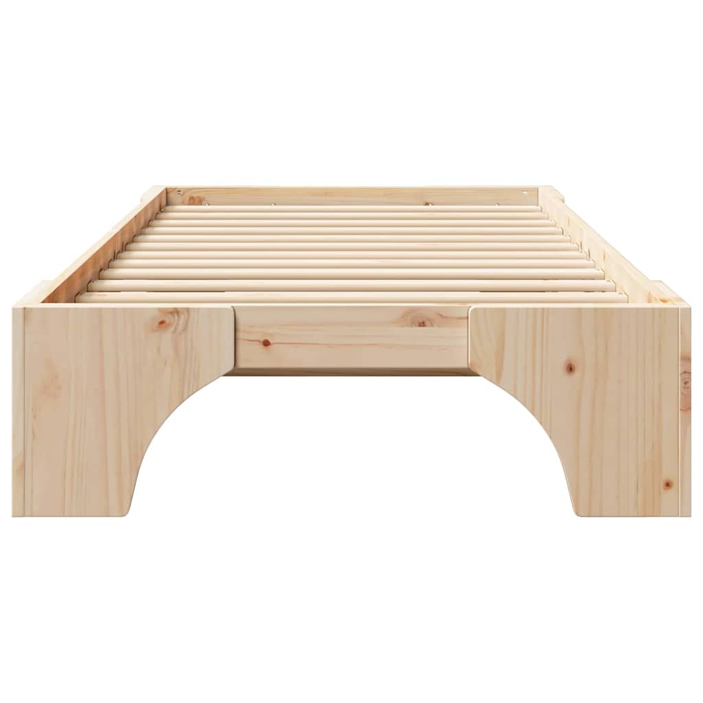 Struttura del letto Naturale 100 x 200 cm Pino massello | homemem39