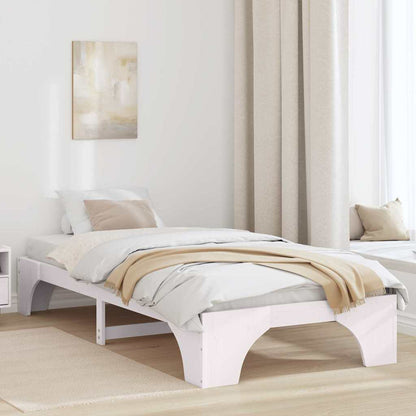 Struttura del letto Bianco 100 x 200 cm Pino massello | homemem39