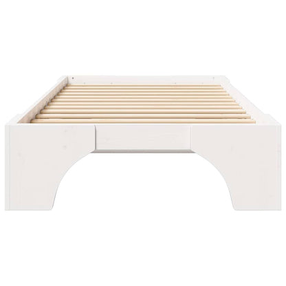 Struttura del letto Bianco 100 x 200 cm Pino massello | homemem39