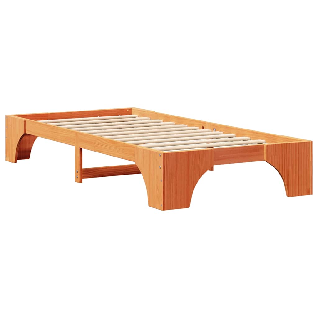 Struttura del letto Marrone cerato 90 x 200 cm Pino massello | homemem39