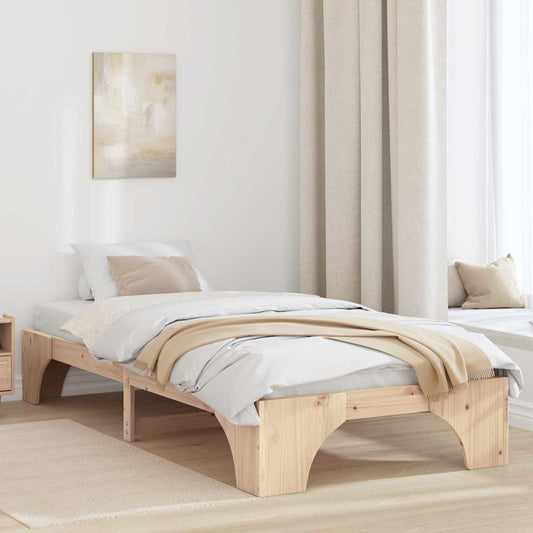 Struttura del letto Naturale 90 x 190 cm Pino massello | homemem39