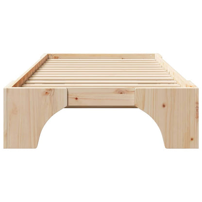 Struttura del letto Naturale 90 x 190 cm Pino massello | homemem39