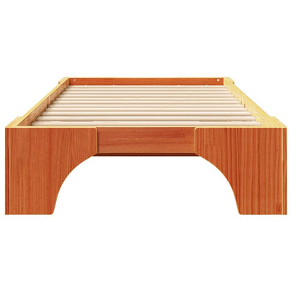 Struttura del letto Marrone cerato 90 x 190 cm Pino massello | homemem39
