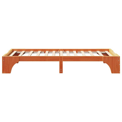 Struttura del letto Marrone cerato 90 x 190 cm Pino massello | homemem39