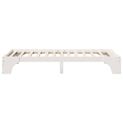 Struttura del letto Bianco 75 x 190 cm Pino massello | homemem39