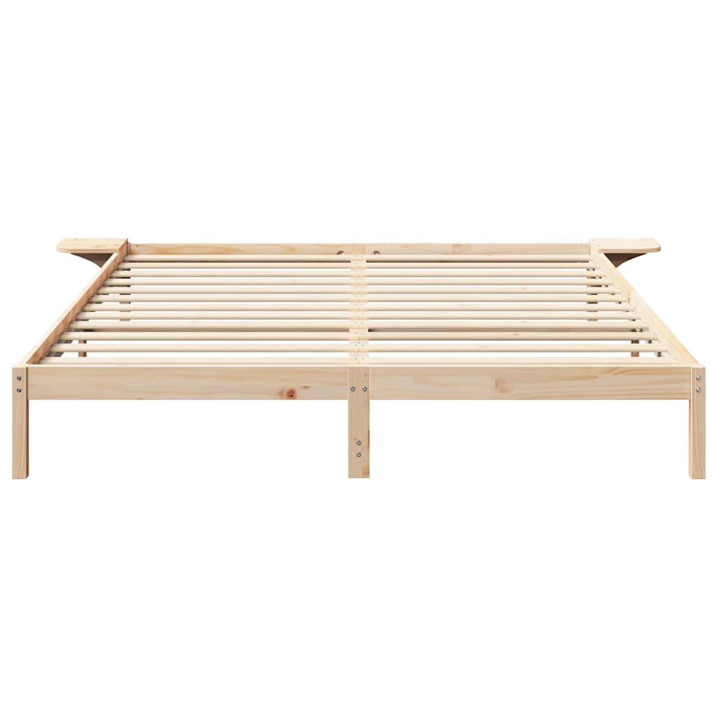 Struttura del letto Naturale 200 x 200 cm Pino massello | homemem39