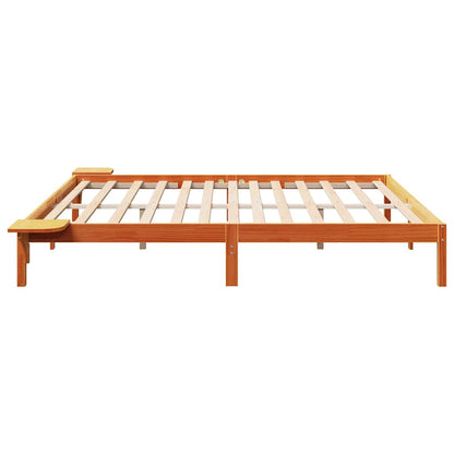 Struttura del letto Marrone cerato 200 x 200 cm Pino massello | homemem39