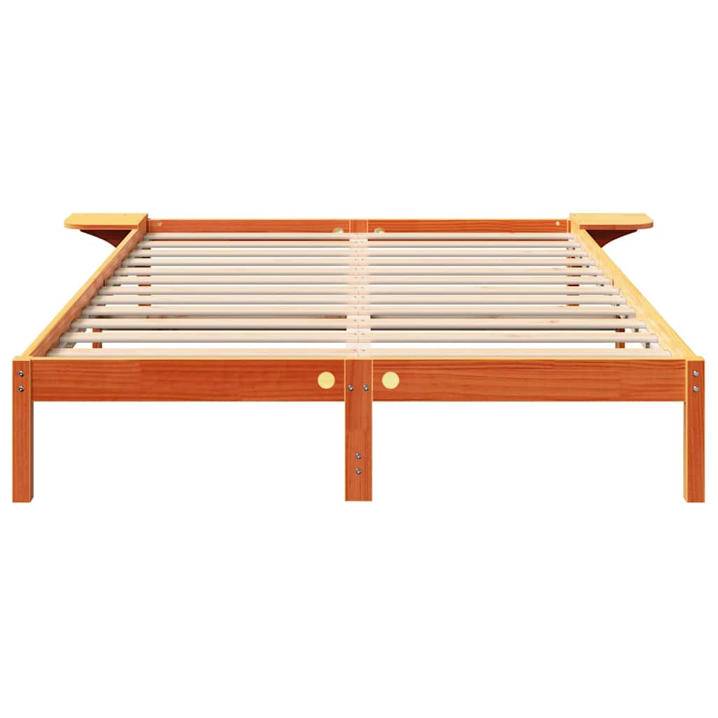 Struttura del letto Marrone cerato 160 x 200 cm Pino massello