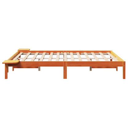 Struttura del letto Marrone cerato 150 x 200 cm Pino massello | homemem39
