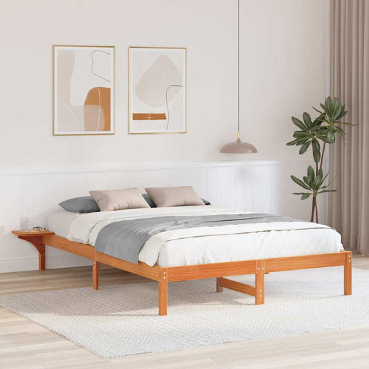 Struttura del letto Marrone cerato 140 x 200 cm Pino massello | homemem39