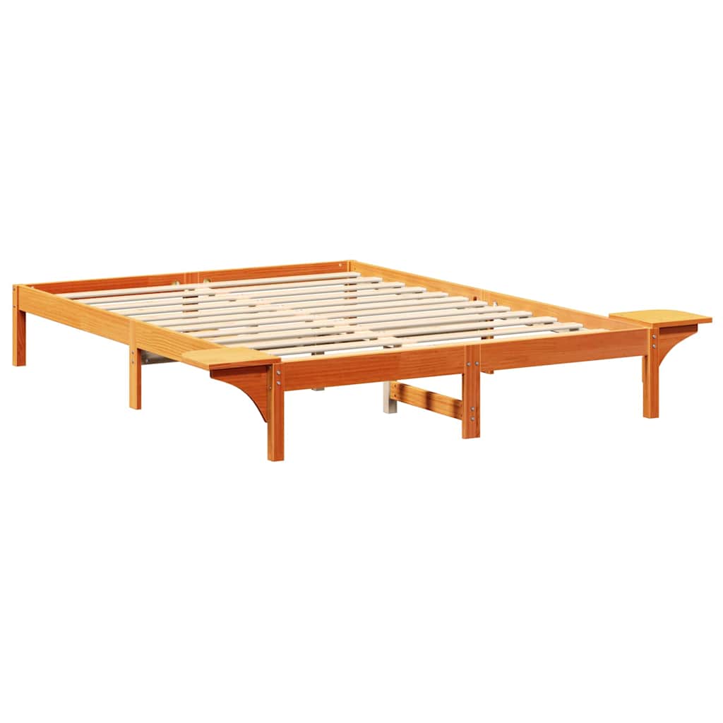 Struttura del letto Marrone cerato 140 x 200 cm Pino massello | homemem39