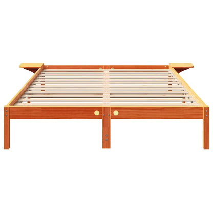 Struttura del letto Marrone cerato 140 x 200 cm Pino massello | homemem39