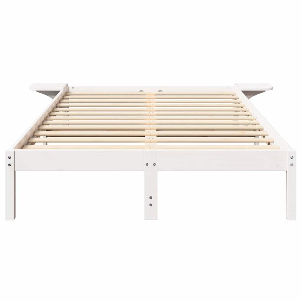 Struttura del letto Bianco 140 x 190 cm Pino massello | homemem39