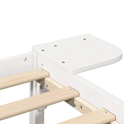 Struttura del letto Bianco 135 x 190 cm Pino massello | homemem39