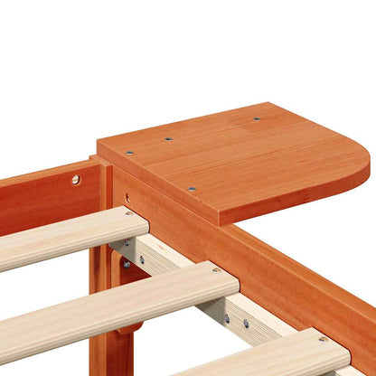 Struttura del letto Marrone cerato 120 x 190 cm Pino massello