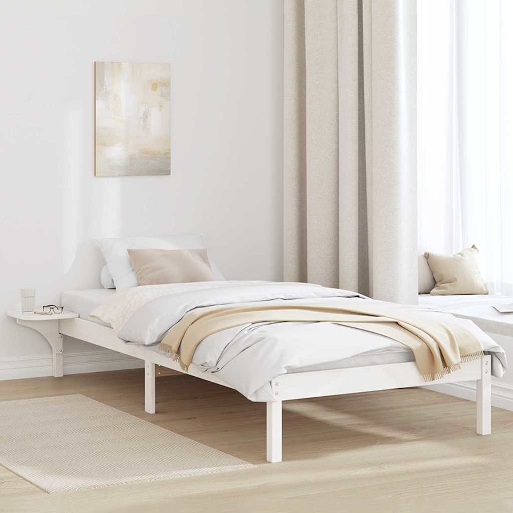 Struttura del letto Bianco 100 x 200 cm Pino massello | homemem39