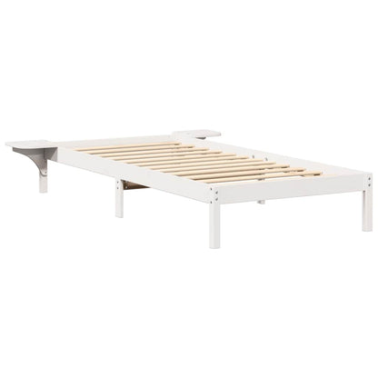 Struttura del letto Bianco 100 x 200 cm Pino massello | homemem39