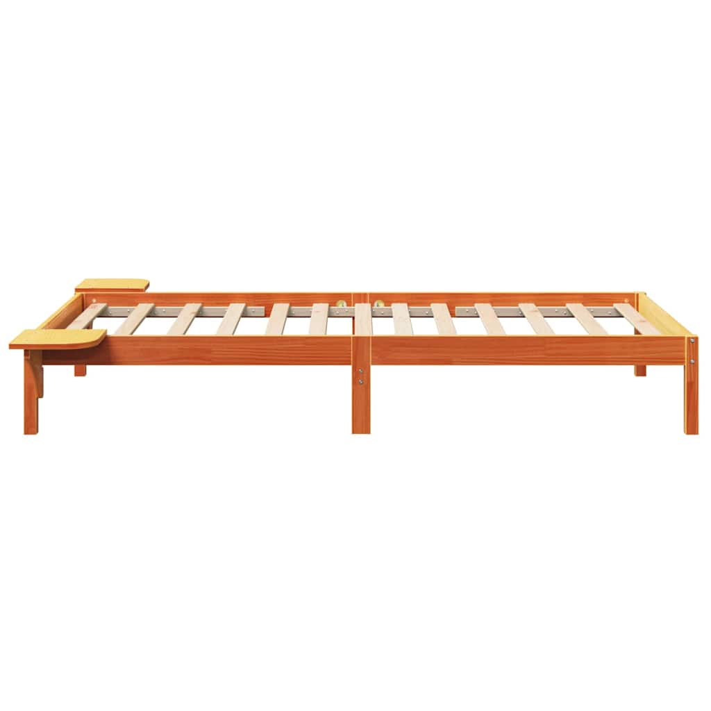 Struttura del letto Marrone cerato 100 x 200 cm Pino massello | homemem39