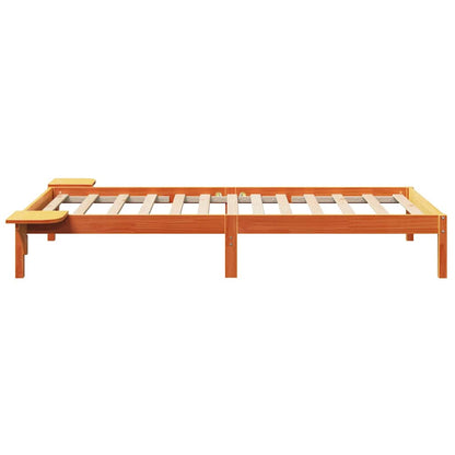 Struttura del letto Marrone cerato 100 x 200 cm Pino massello | homemem39