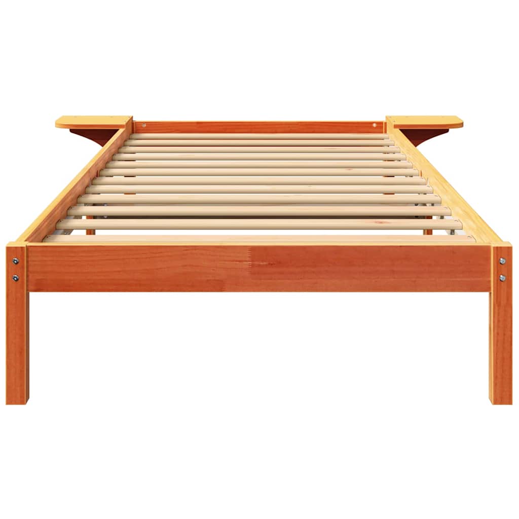 Struttura del letto Marrone cerato 90 x 200 cm Pino massello | homemem39