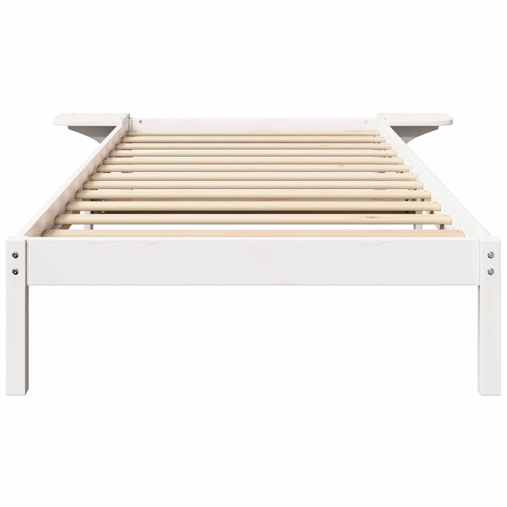 Struttura del letto Bianco 75 x 190 cm Pino massello | homemem39