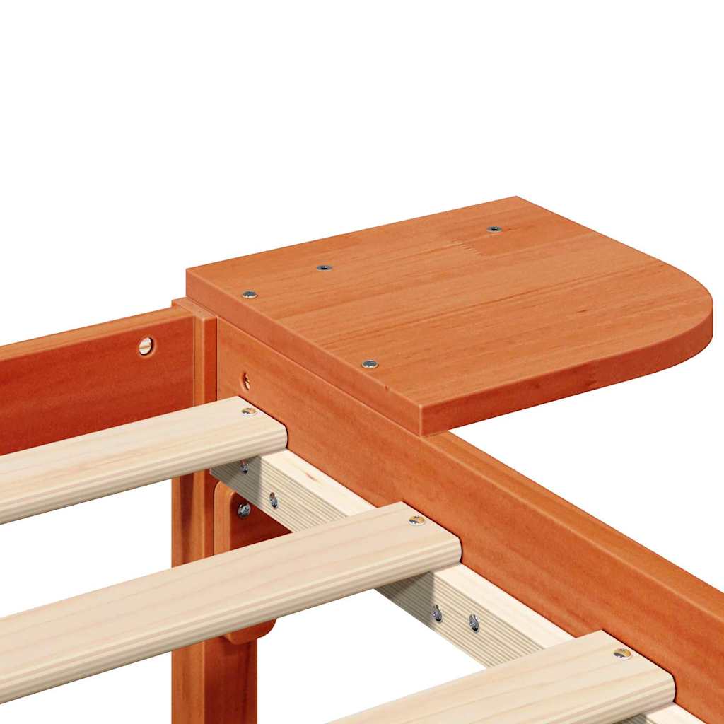 Struttura del letto Marrone cerato 75 x 190 cm Pino massello | homemem39