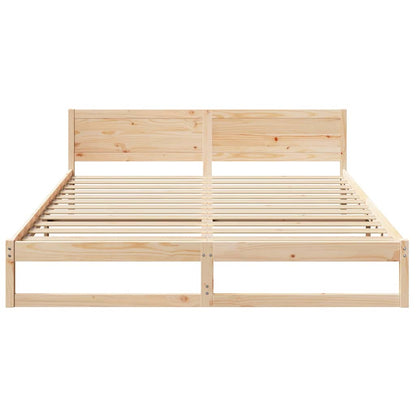 Struttura del letto Naturale 200 x 200 cm Pino massello | homemem39