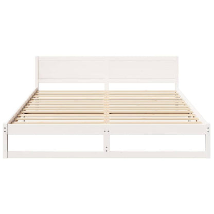 Struttura del letto Bianco 180 x 200 cm Pino massello | homemem39