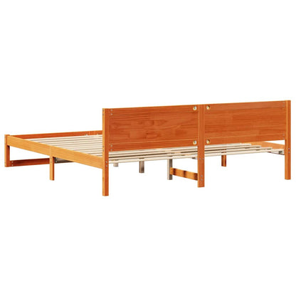 Struttura del letto Marrone cerato 180 x 200 cm Pino massello | homemem39