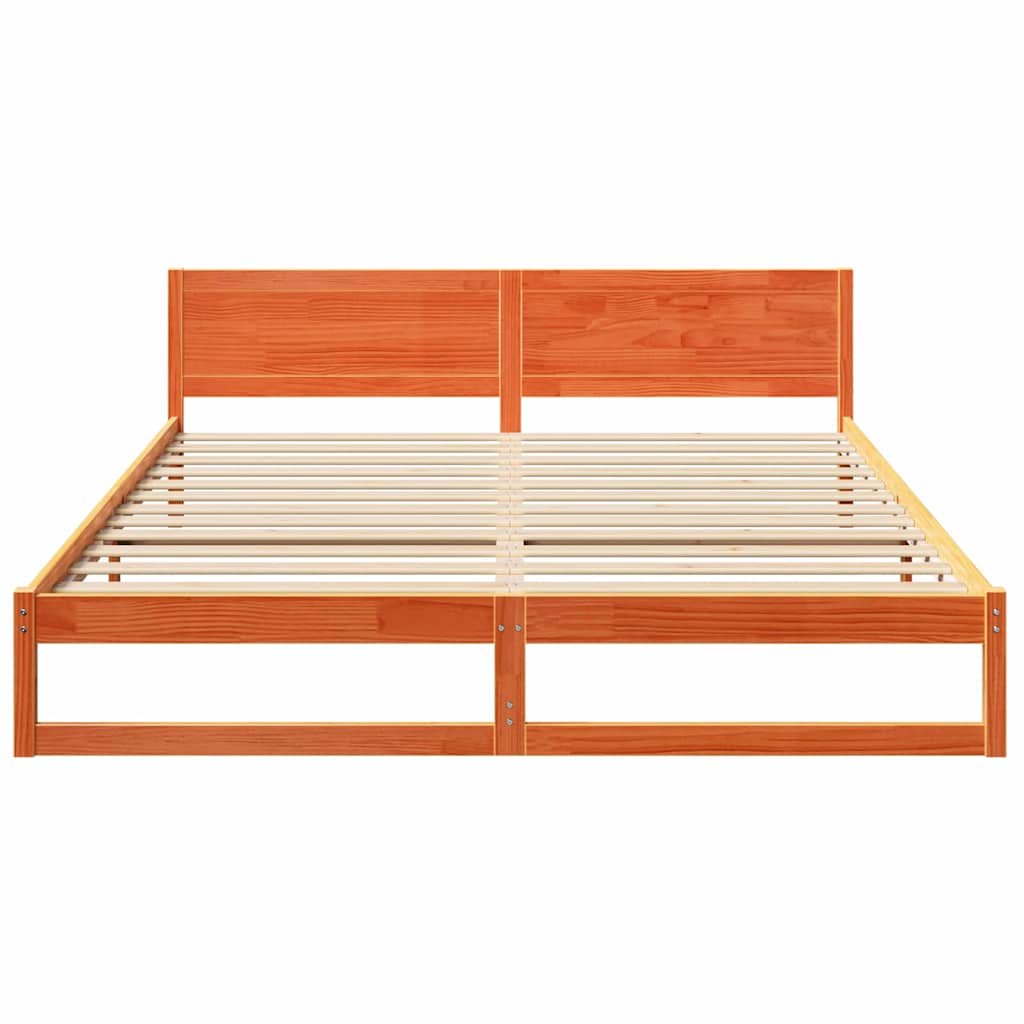 Struttura del letto Marrone cerato 180 x 200 cm Pino massello | homemem39