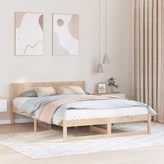 Struttura del letto Naturale 160 x 200 cm Pino massello | homemem39