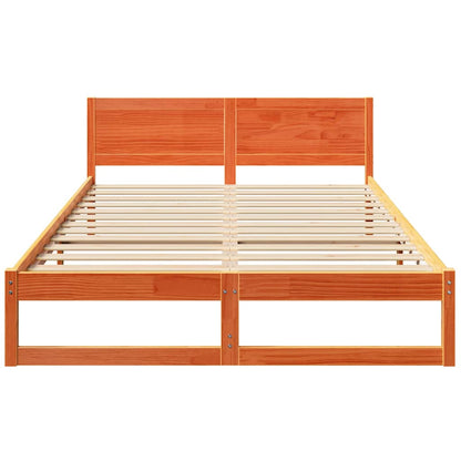 Struttura del letto Marrone cerato 160 x 200 cm Pino massello | homemem39