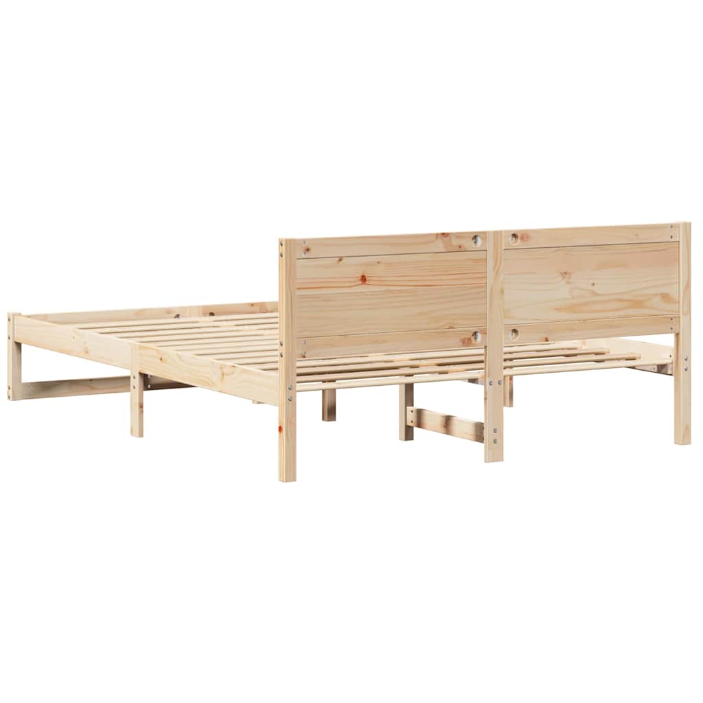 Struttura del letto Naturale 150 x 200 cm Pino massello | homemem39