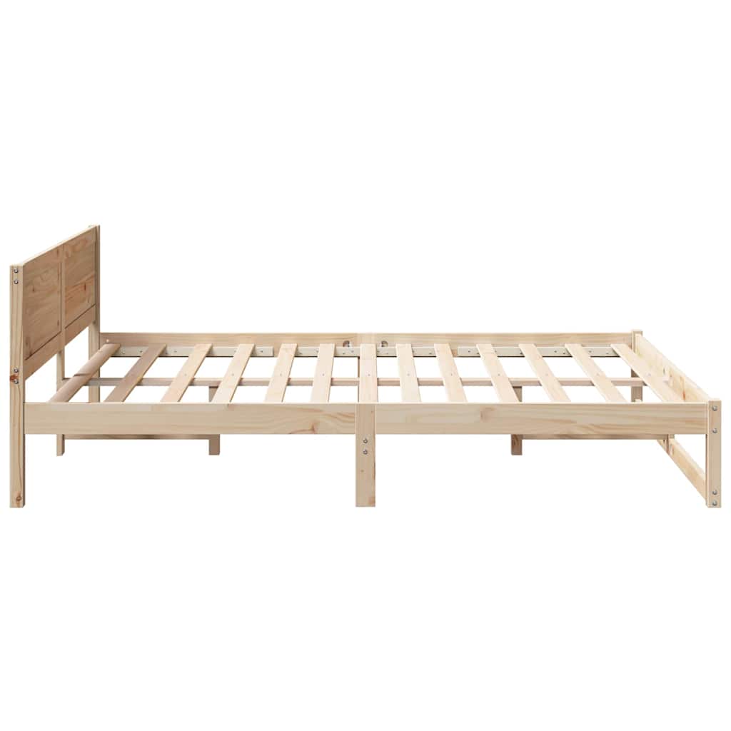 Struttura del letto Naturale 150 x 200 cm Pino massello | homemem39