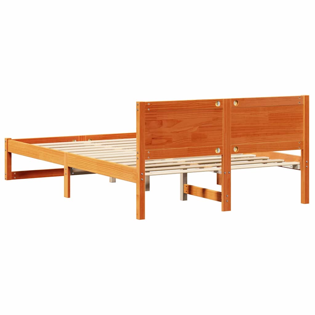 Struttura del letto Marrone cerato 120 x 200 cm Pino massello | homemem39